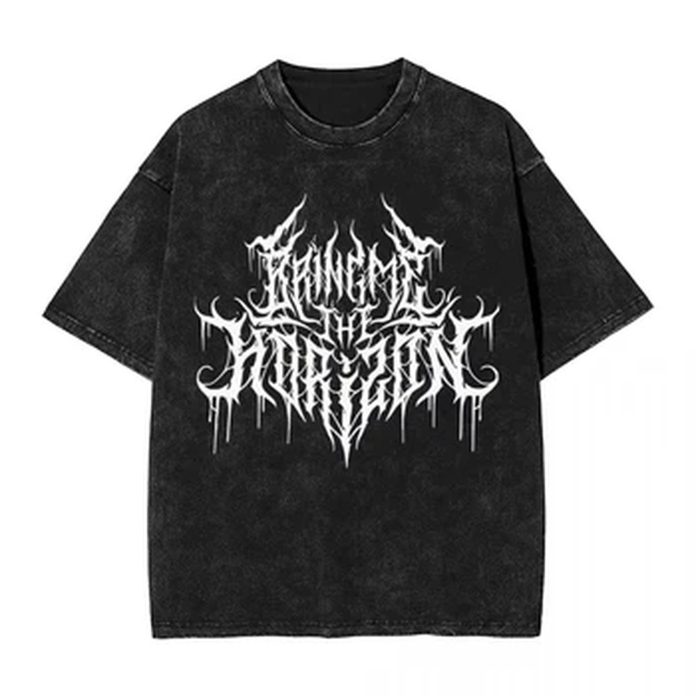 Vintage Summer Clothing Men - Koszulki Męskie Odzież BMTH Bring Me