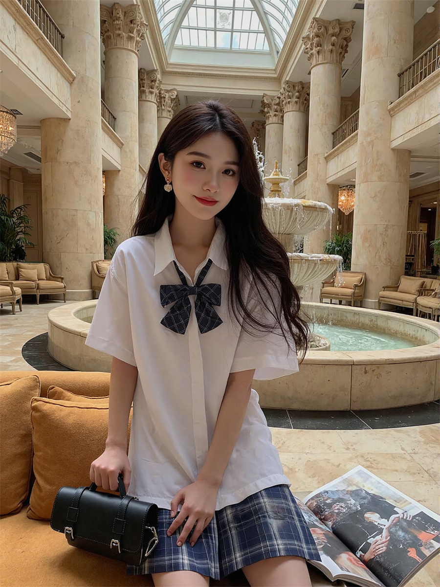 Summer Clothing Trends For Women - Krótkie rękawy, koszule w stylu koreańskim,