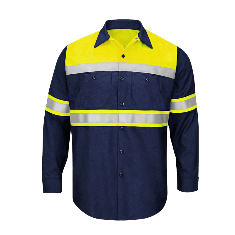 Summer Hi Vis Clothing - Koszula męska z długim rękawem 100%