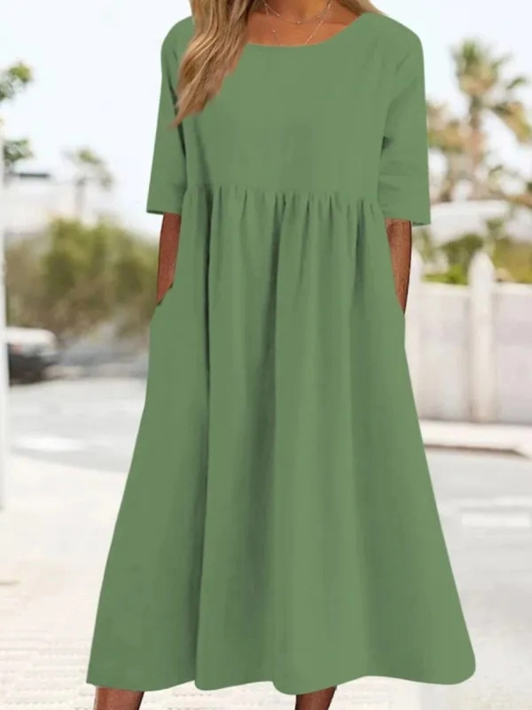 Summer Clothing Colors - Nowa modna sukienka damska z okrągłym