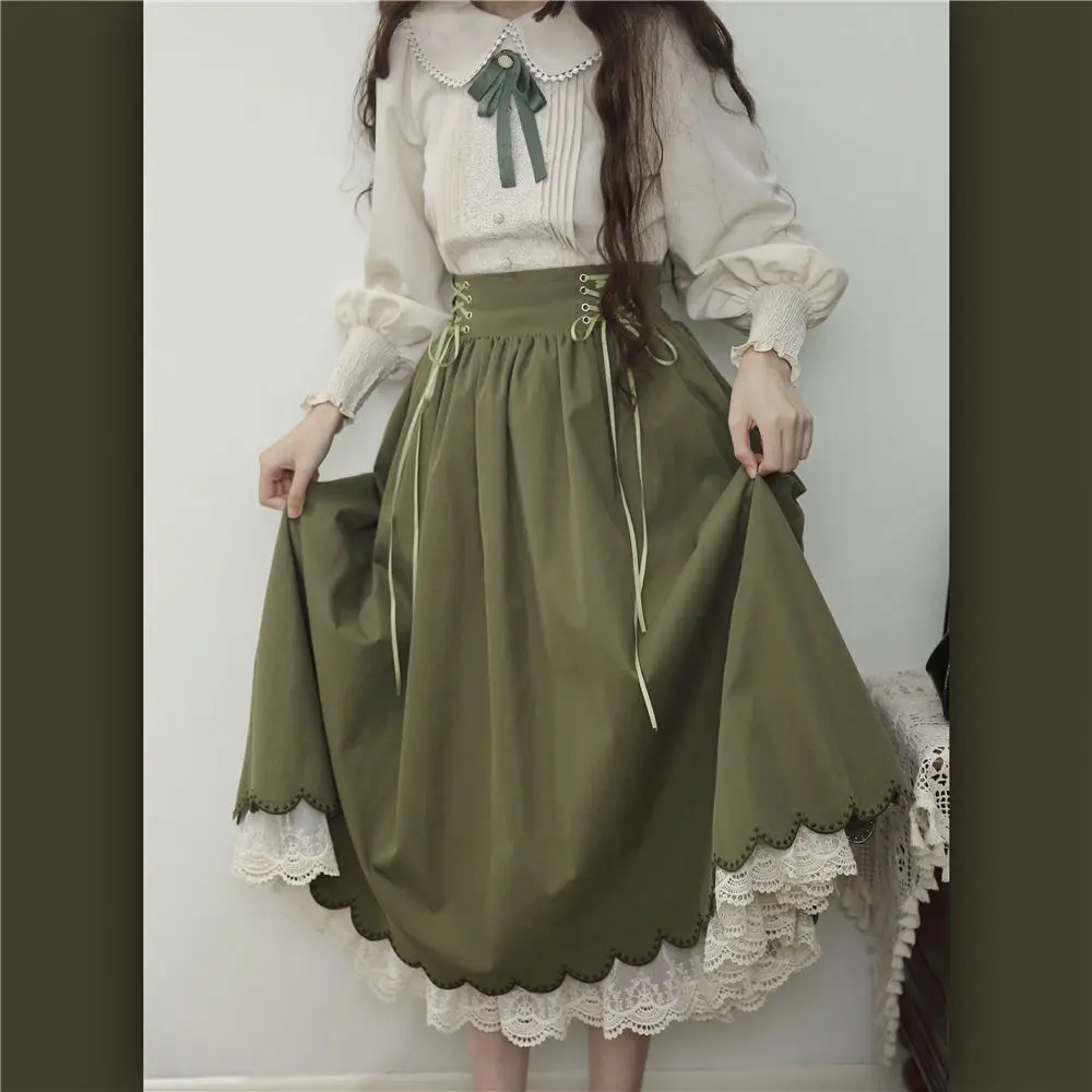 Summer Victorian Clothing - Sukienka Lolita sukienka haftowana SK kołnierzyk