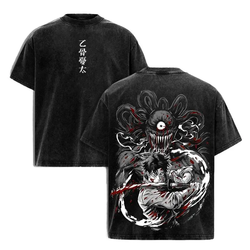 Vintage Summer Clothing Men - Koszulka Jujutsu Kaisen Okkotsu Yuta Manga