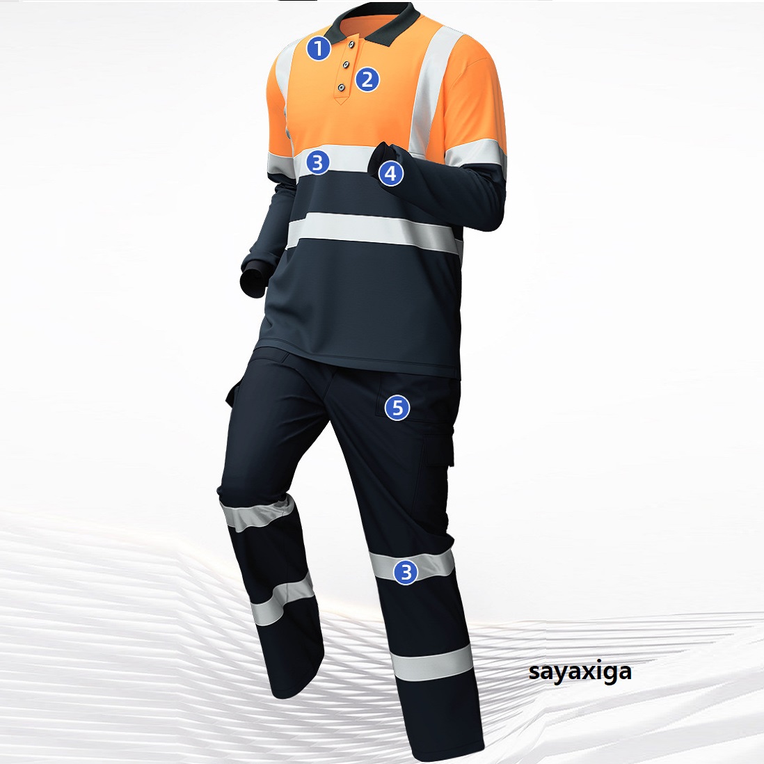 Summer Hi Vis Clothing - Odzież robocza szybkoschnący koszulka Polo z