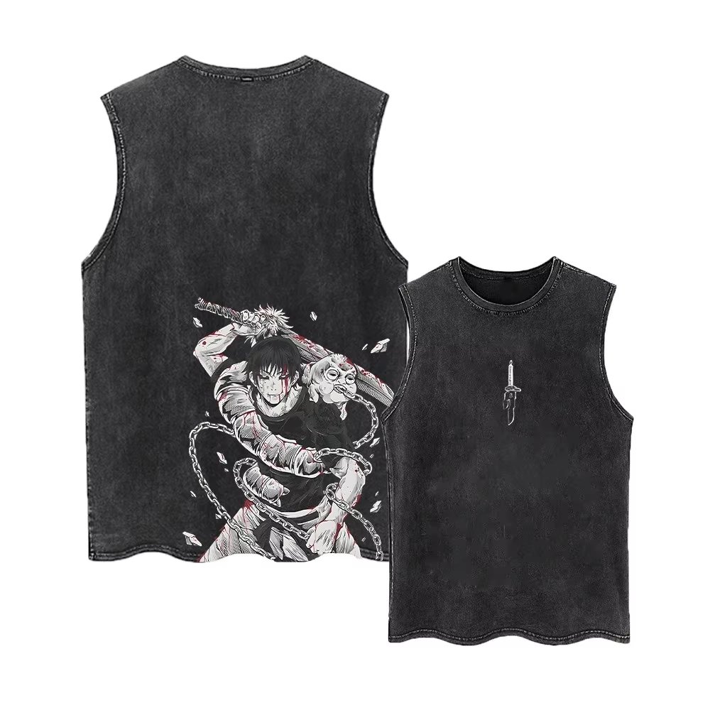 Japan Summer Clothing Women - Koszulka bez rękawów Jujutsu Kaisen na