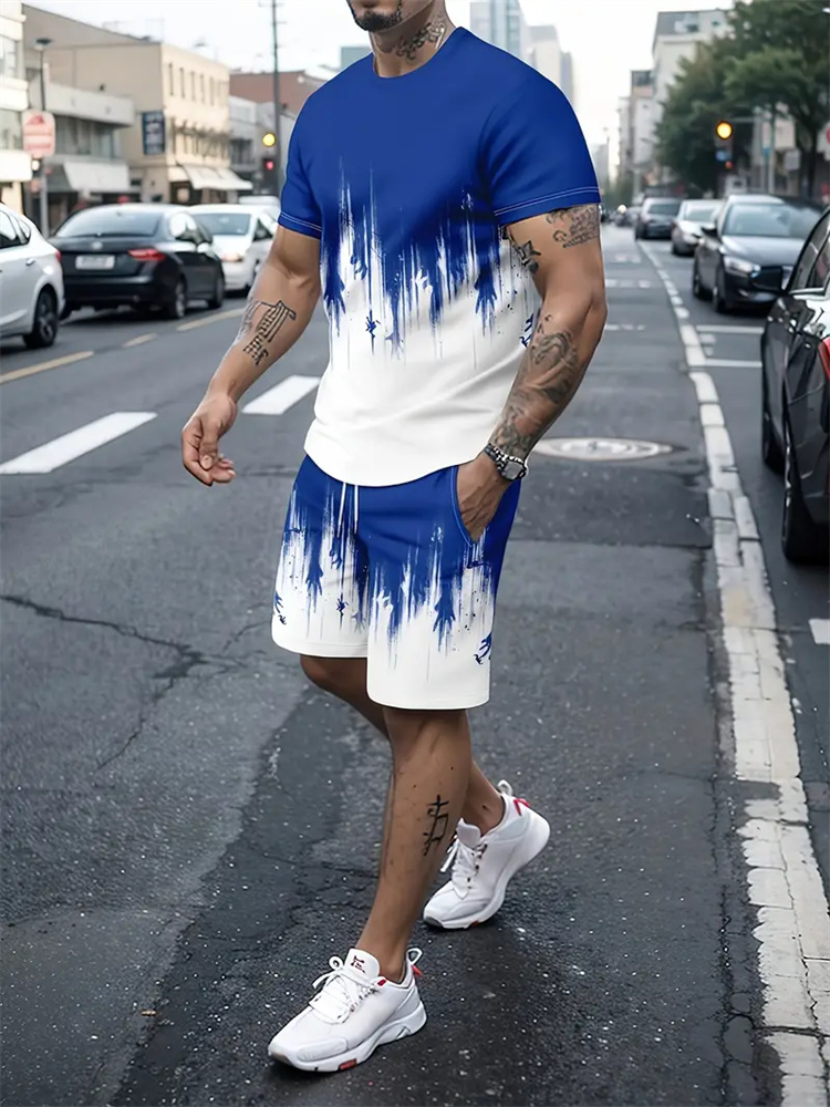 Męski Damski Gradientowy T-shi – Summer Clothing Items recenzja i cena