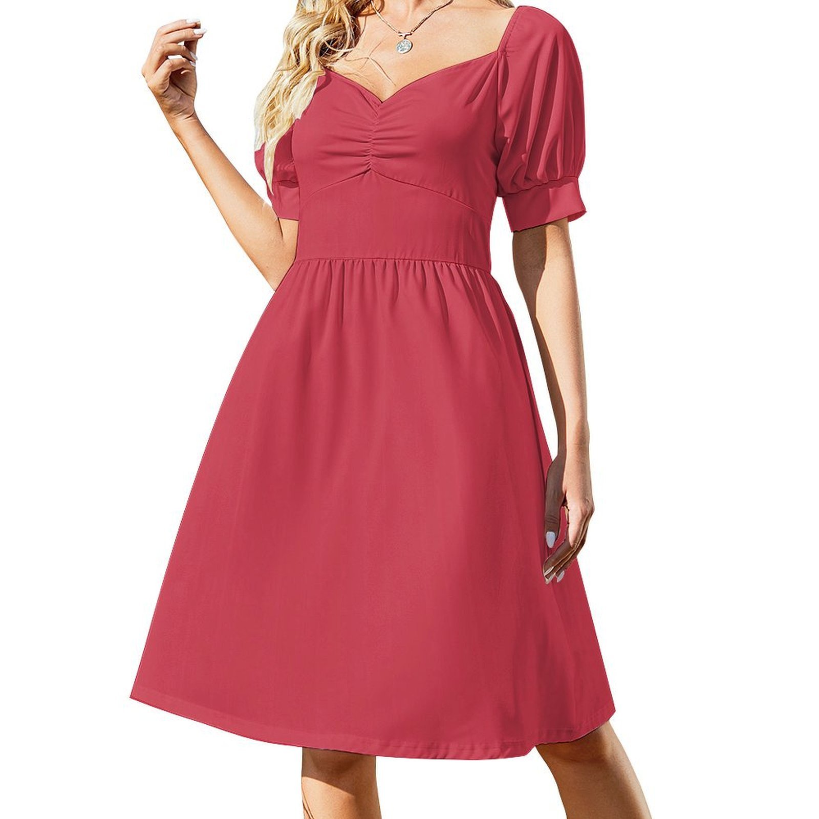 Sukienka damska w kwiaty papry – Summer Clothing Colors recenzja i cena