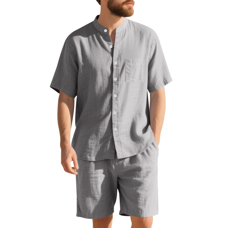 Letni męski lniany luźny garni – Summer Clothing For A Beach recenzja i cena