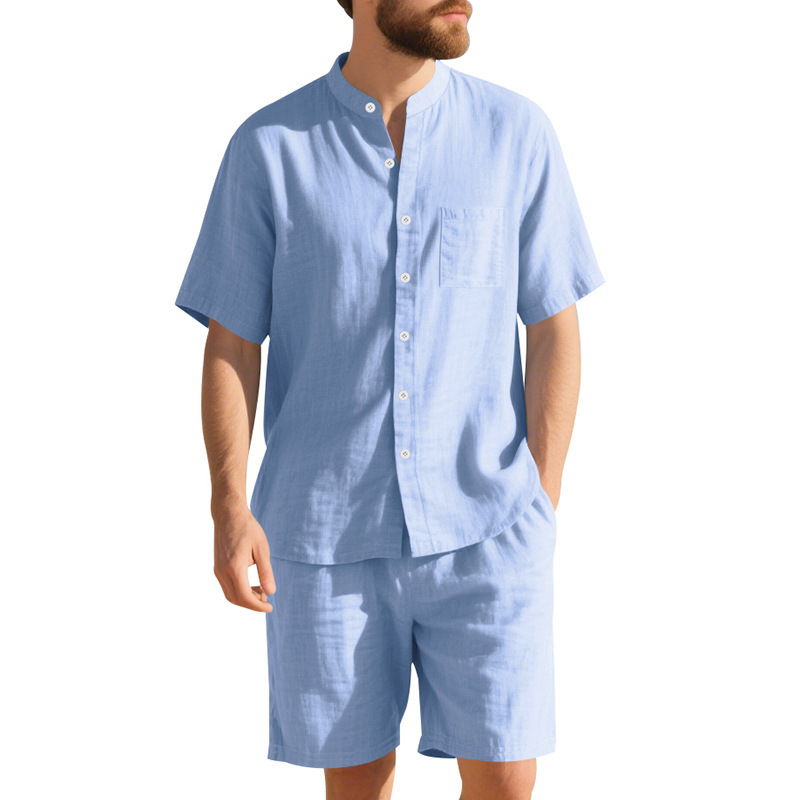 Letni męski lniany luźny garni – Summer Clothing For A Beach recenzja i cena