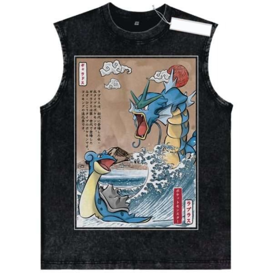 Koszulka bez rękawów z postaci – Vintage Summer Clothing Men recenzja i cena