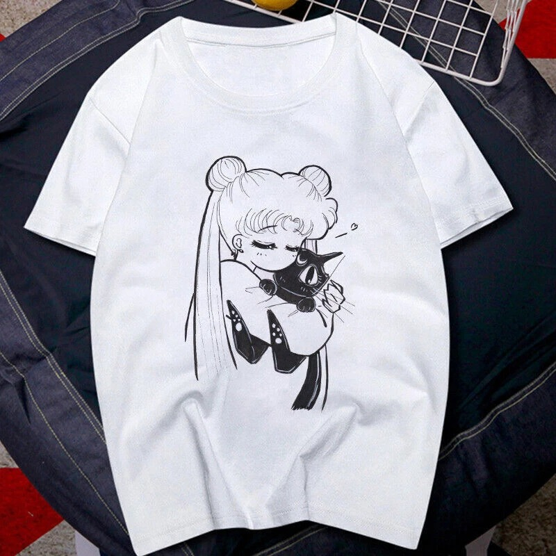 Koszulka T-shirt Lata 90. Anim – Summer Clothing Trends For Women recenzja i cena