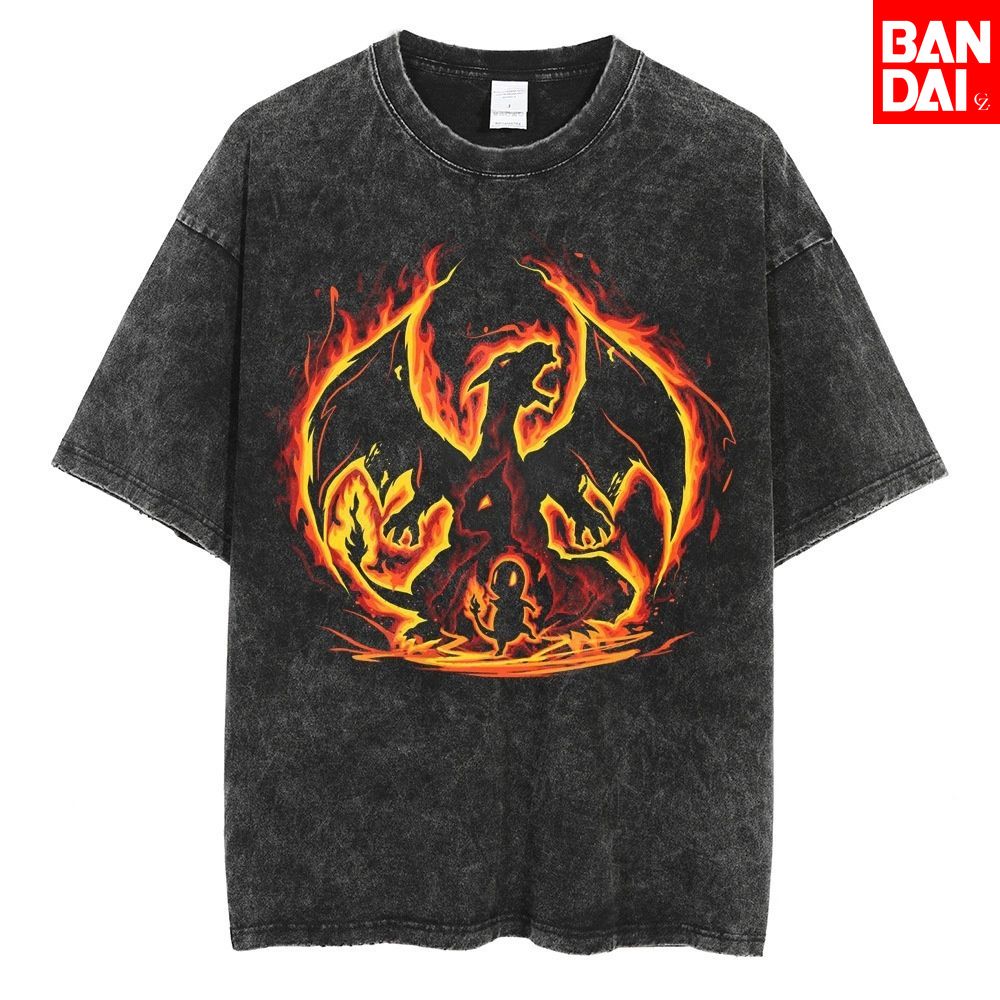 Koszulka Pokemon Charizard Męs – Vintage Summer Clothing Men recenzja i cena