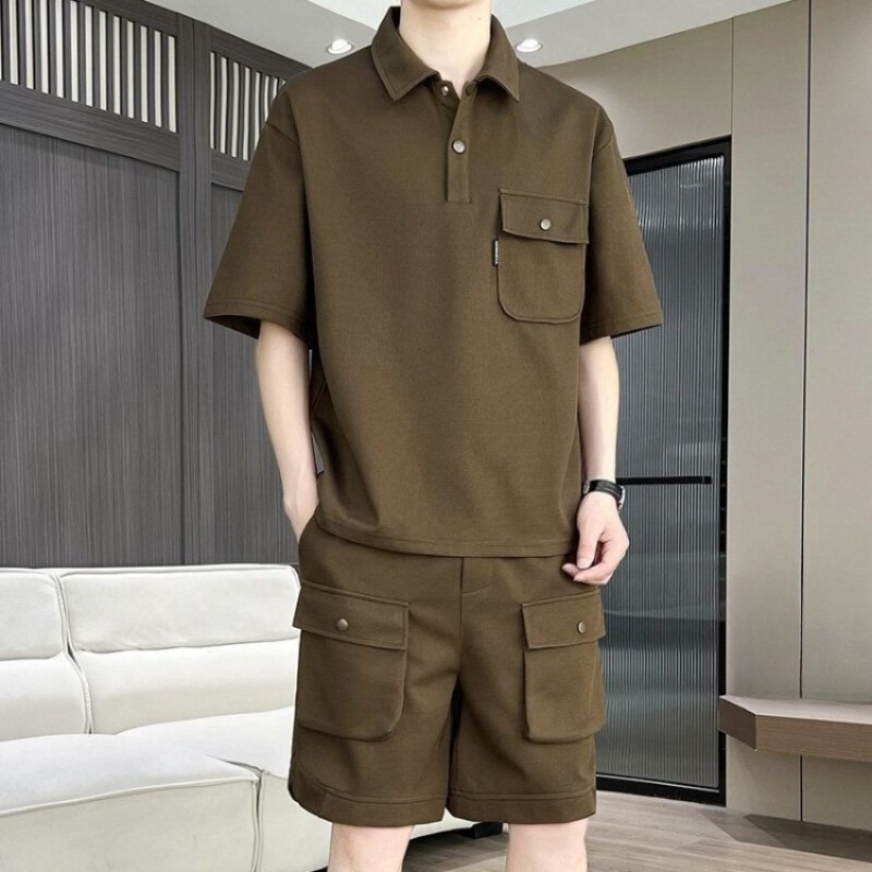 Męski letni zestaw: koszulka p – Summer Clothing Sets Men recenzja i cena