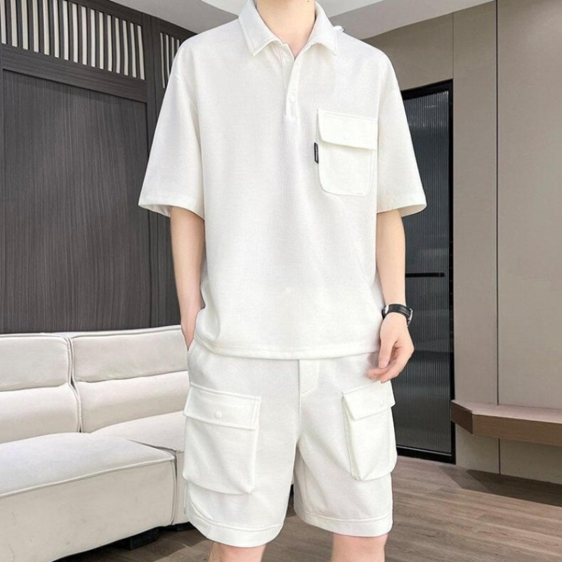 Męski letni zestaw: koszulka p – Summer Clothing Sets Men recenzja i cena
