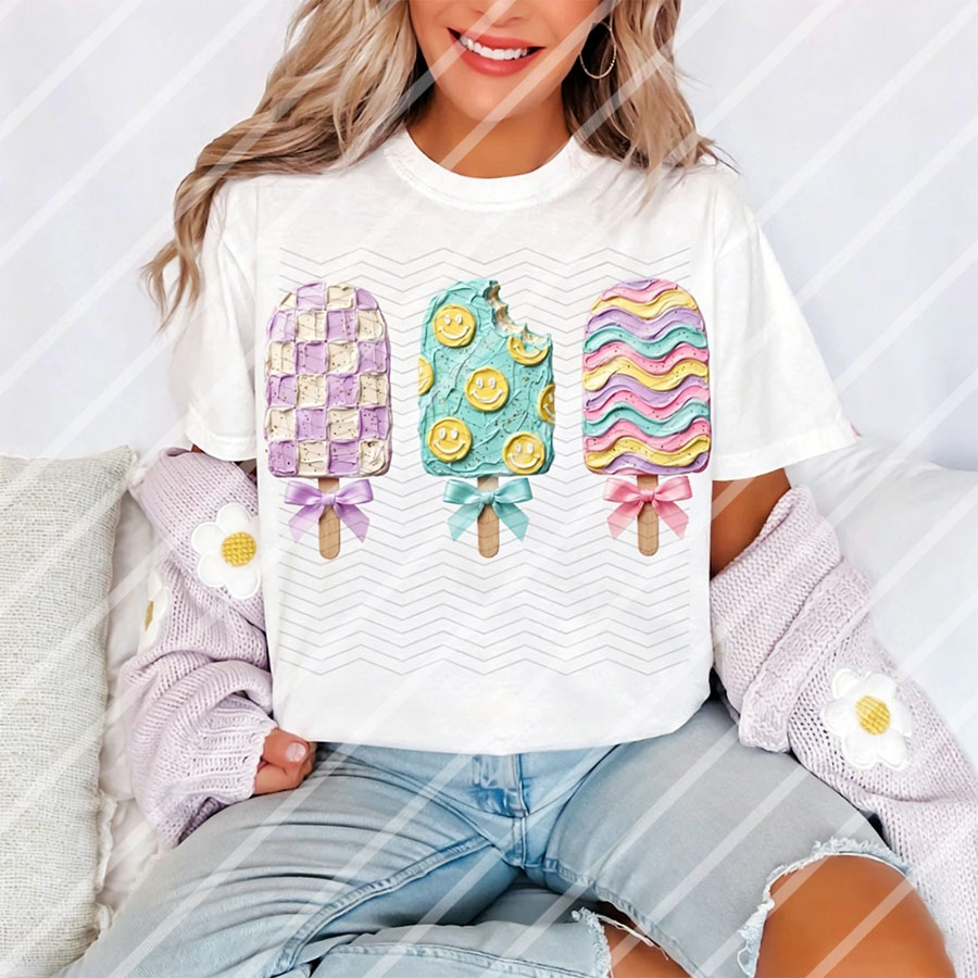 Urocze letnie naklejki termotr – Summer Clothing Fabric recenzja i cena