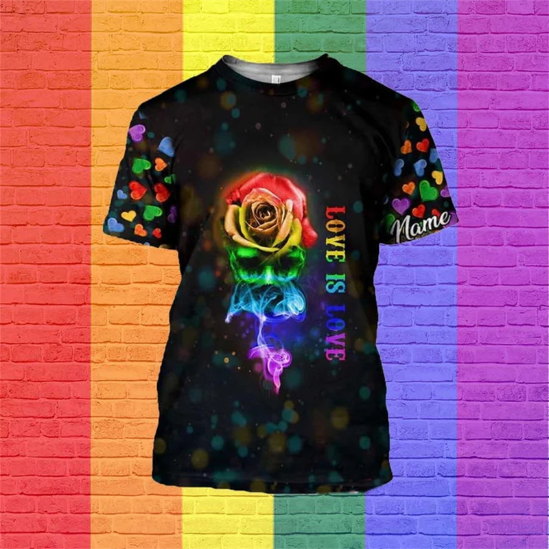 Nowy tęczowy T-Shirt z okrągły – Summer Clothing Trends recenzja i cena