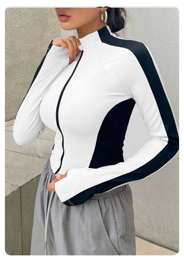 Kurtka do jogi z wysokim kołni – Summer Clothing Items recenzja i cena