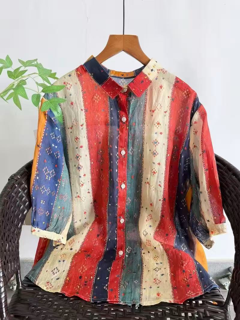 Koszule i bluzki damskie w sty – Japan Summer Clothing Women recenzja i cena