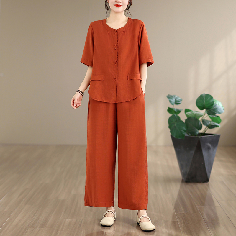 Nowy letni komplet z bawełny i – Summer Clothing For Women Over 60 recenzja i cena