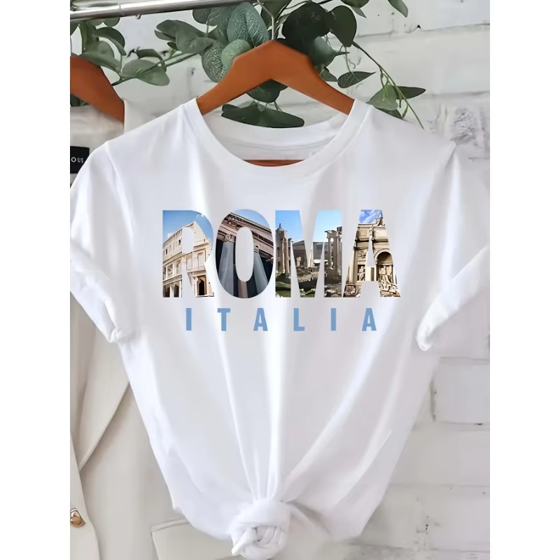 Koszulka z nadrukiem, modny t- – Summer Clothing Trends For Women recenzja i cena