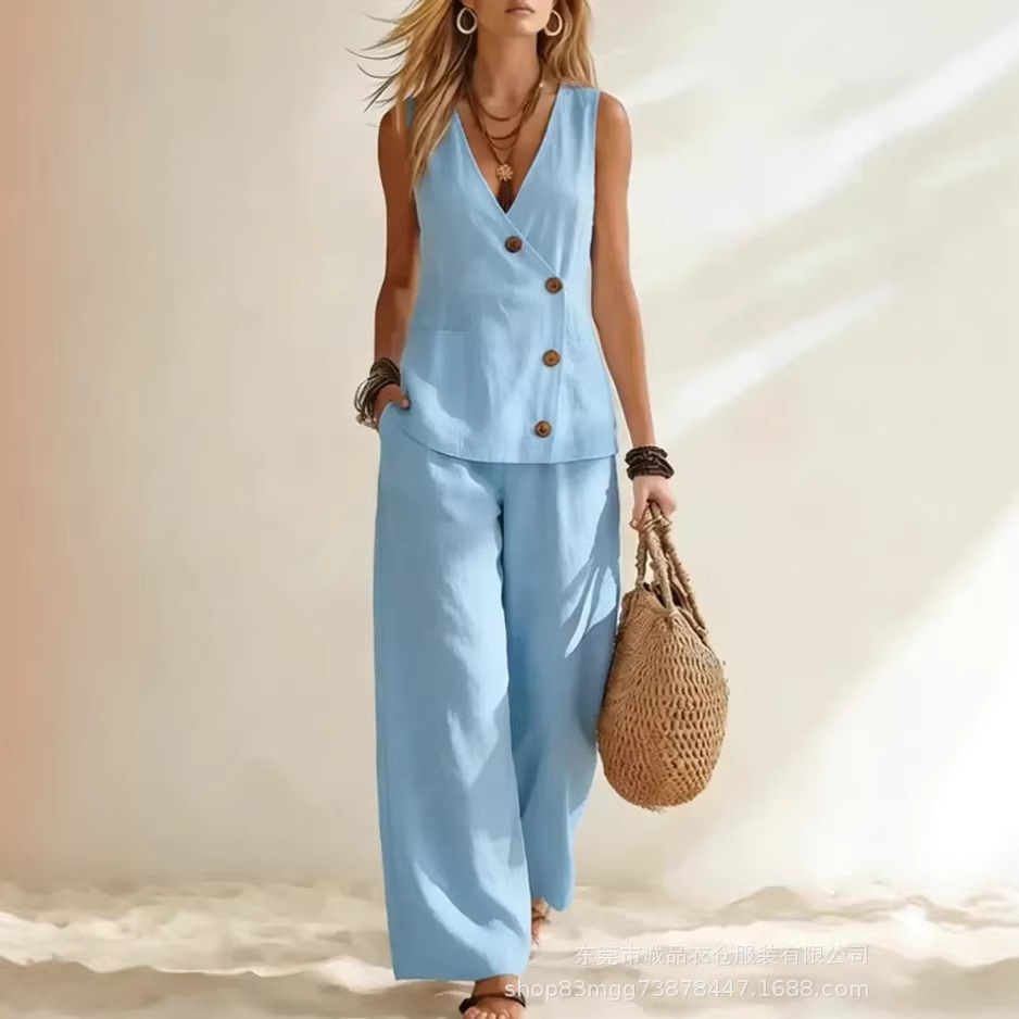 Damski letni komplet: modny ze – Summer Zara recenzja i cena