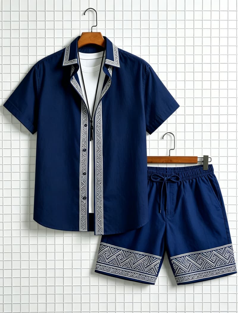 Męski zestaw: koszula z krótki – Summer Clothing Trends recenzja i cena