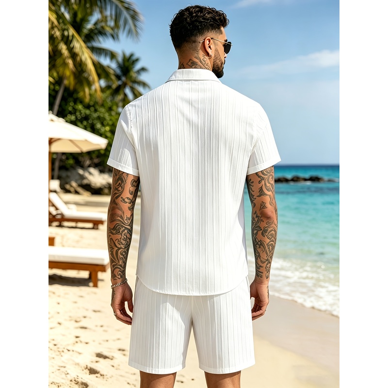 Męski letni zestaw casualowy,  – Summer Clothing Sets Men recenzja i cena