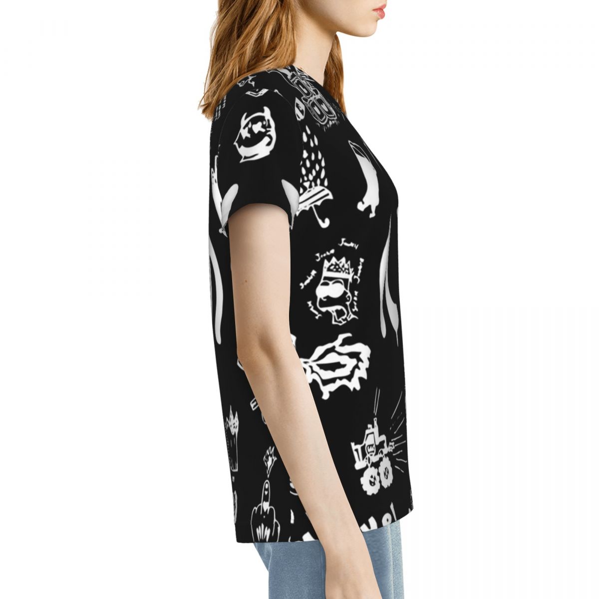 Koszulka damska z krótkim ręka – Summer Clothing Drawing recenzja i cena