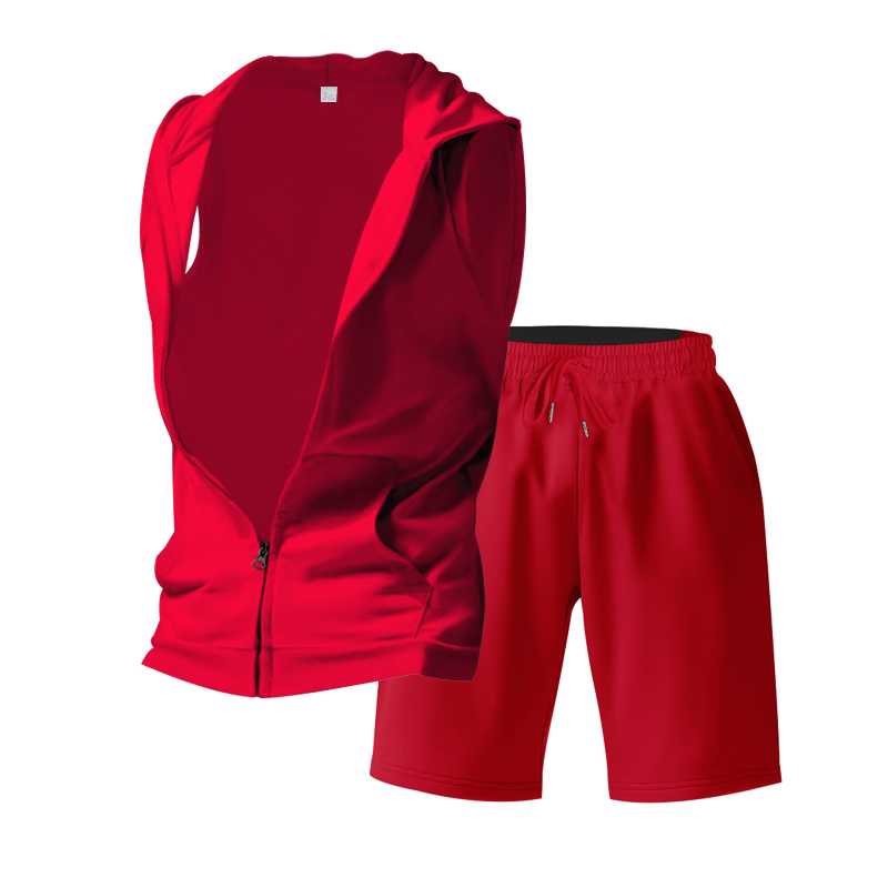 Męski garnitur bez rękawów z k – Summer Clothing Sets Men recenzja i cena