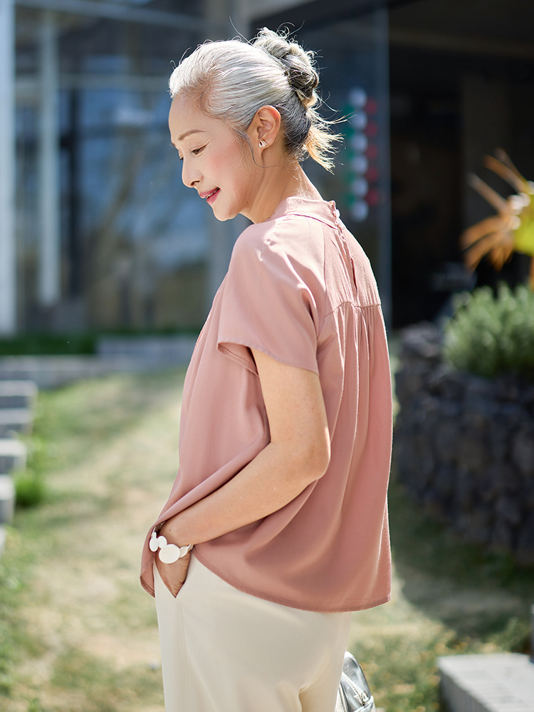 Modna, cienka koszulka z krótk – Summer Clothing Women Over 50 recenzja i cena