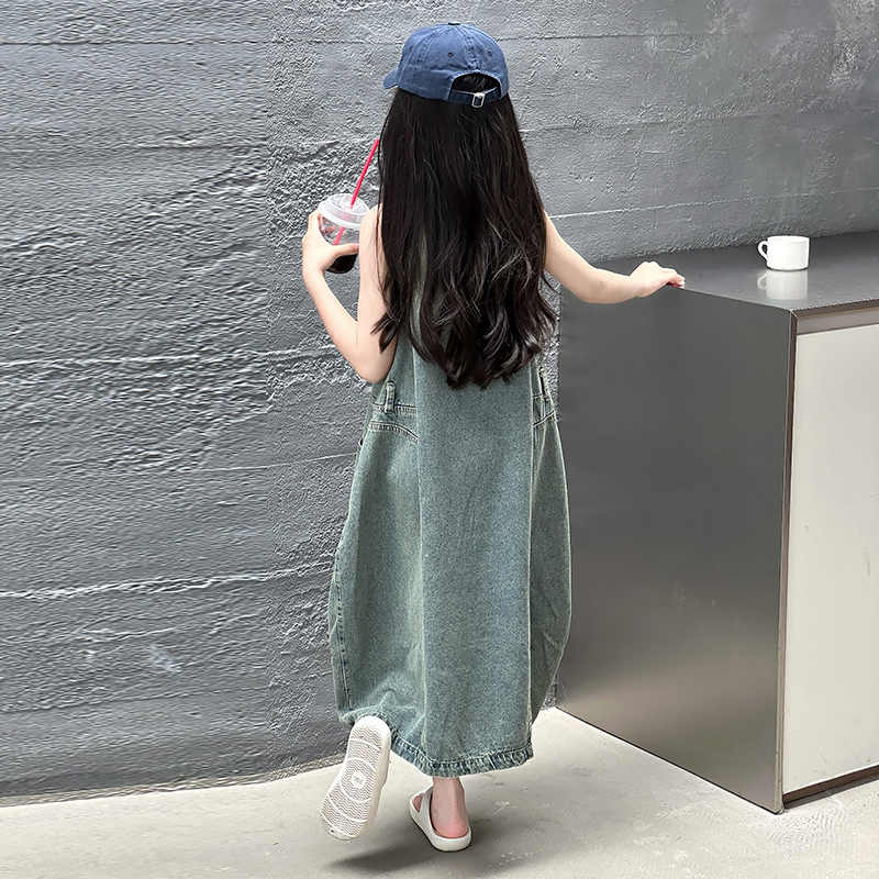 Vintage Blue Children Girls Wy – Summer Kids Clothing recenzja i cena