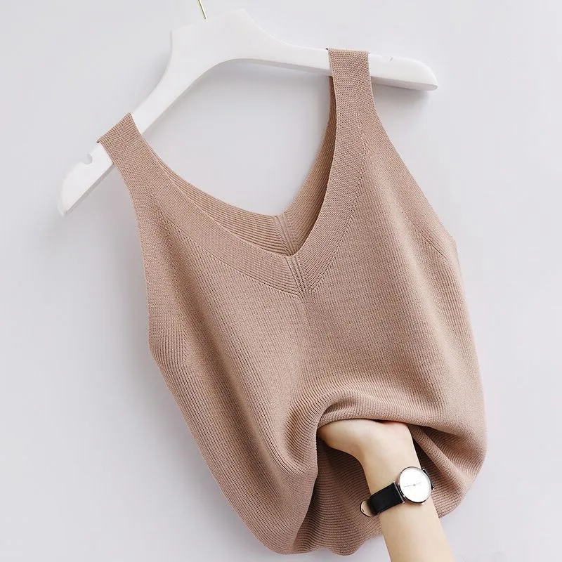 Knitting Vintage Tank Top V-Ne – Summer Zara recenzja i cena
