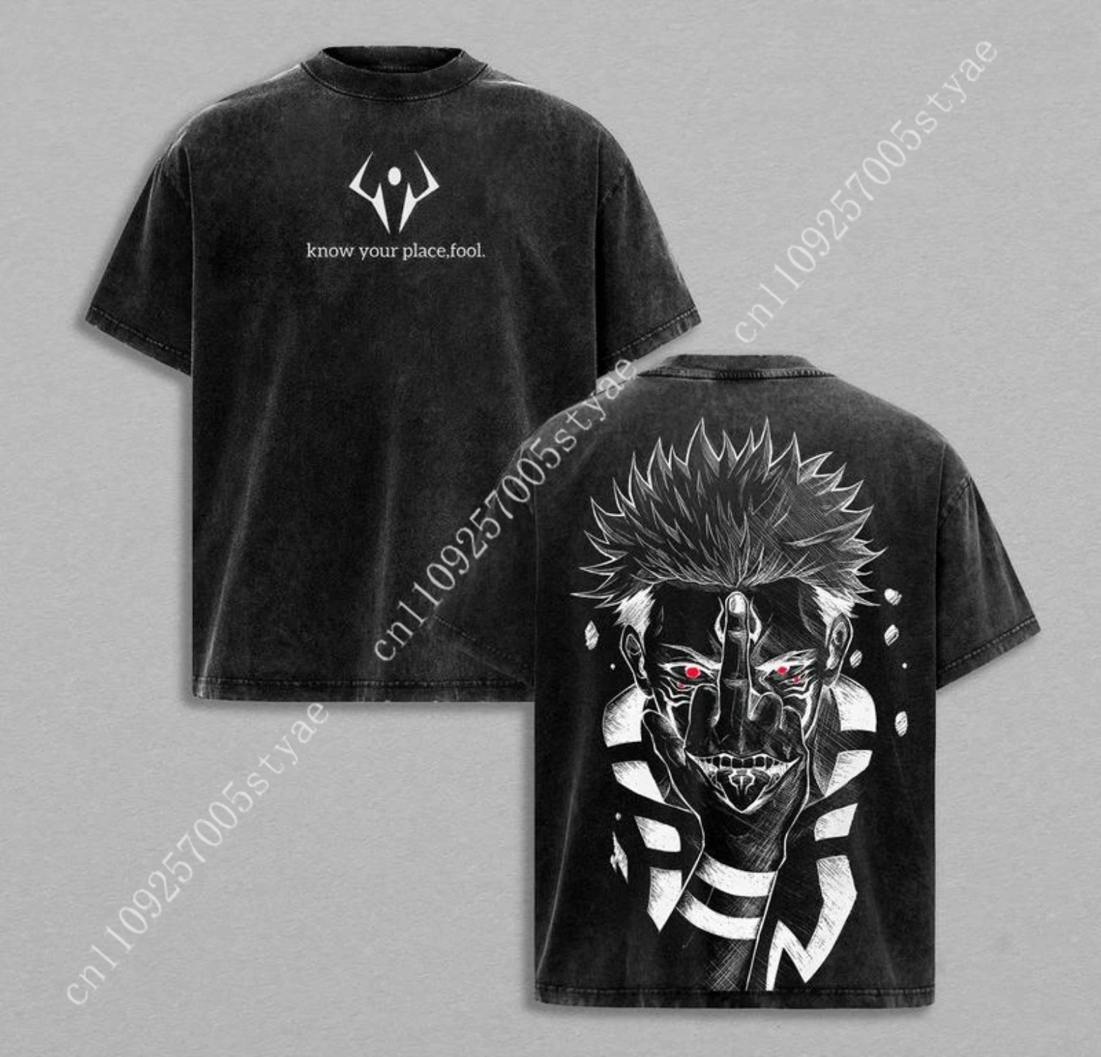 Anime Ryomen Sukuna Graficzna  – Vintage Summer Clothing Men recenzja i cena
