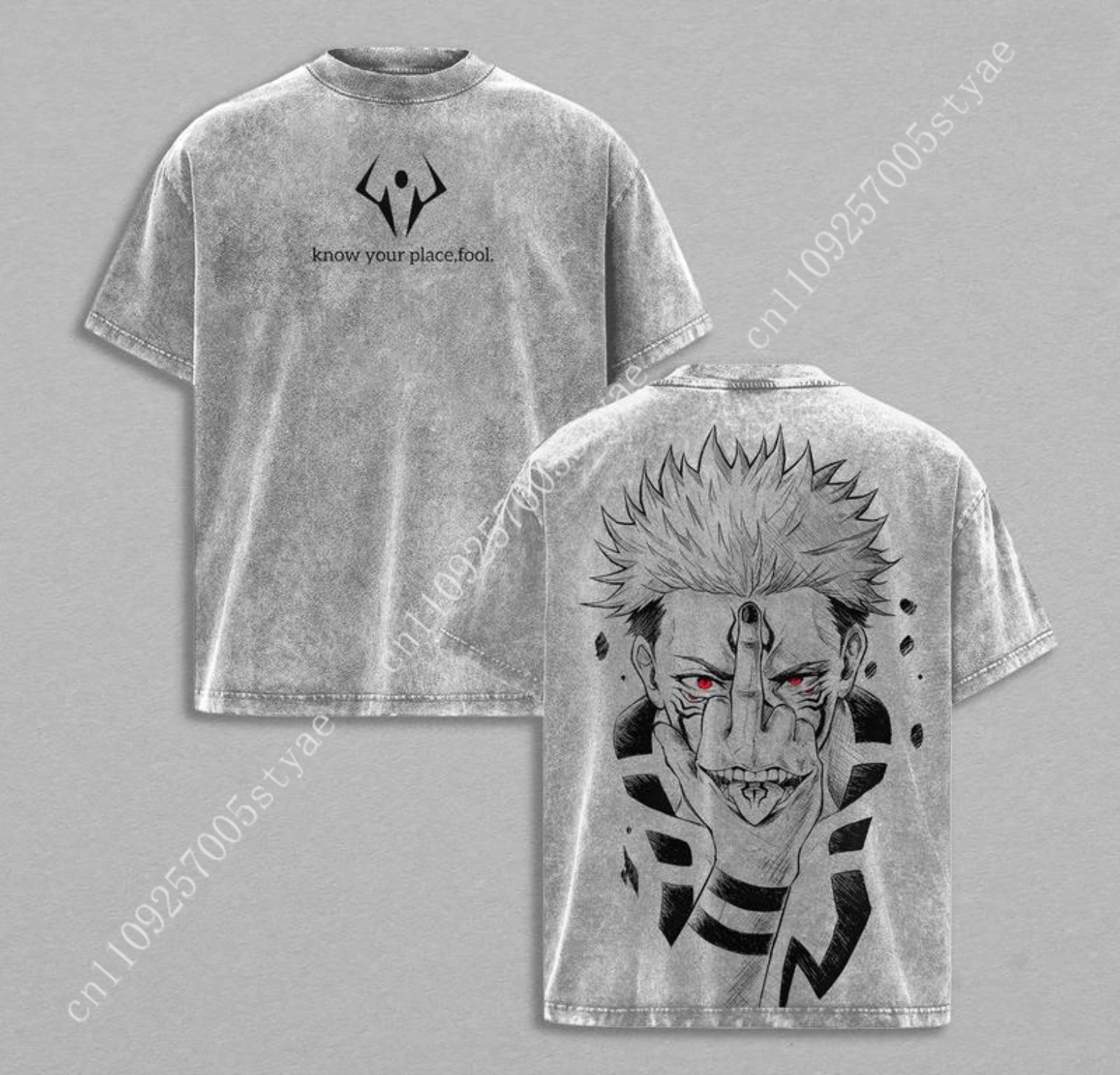 Anime Ryomen Sukuna Graficzna  – Vintage Summer Clothing Men recenzja i cena