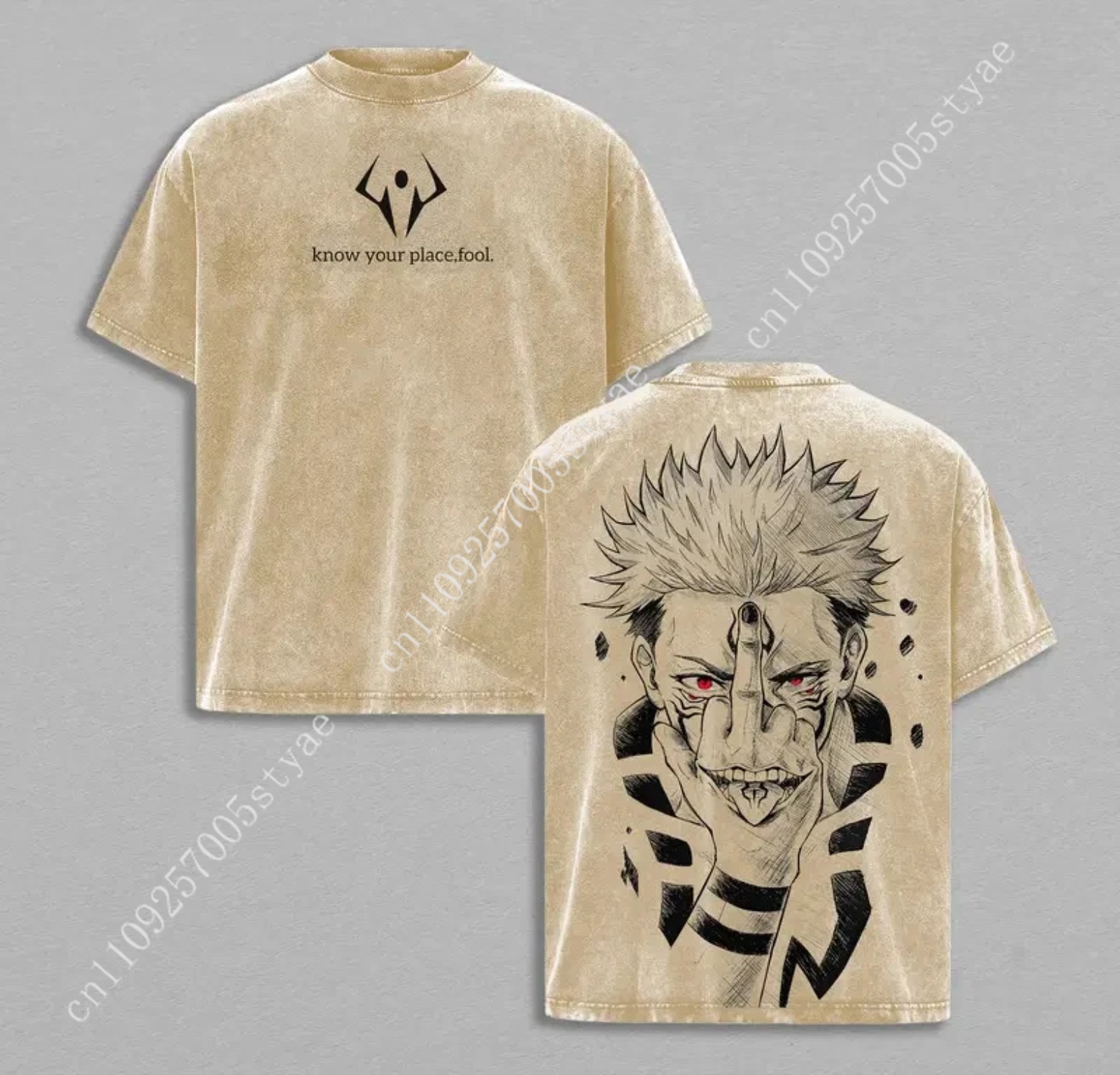 Anime Ryomen Sukuna Graficzna  – Vintage Summer Clothing Men recenzja i cena