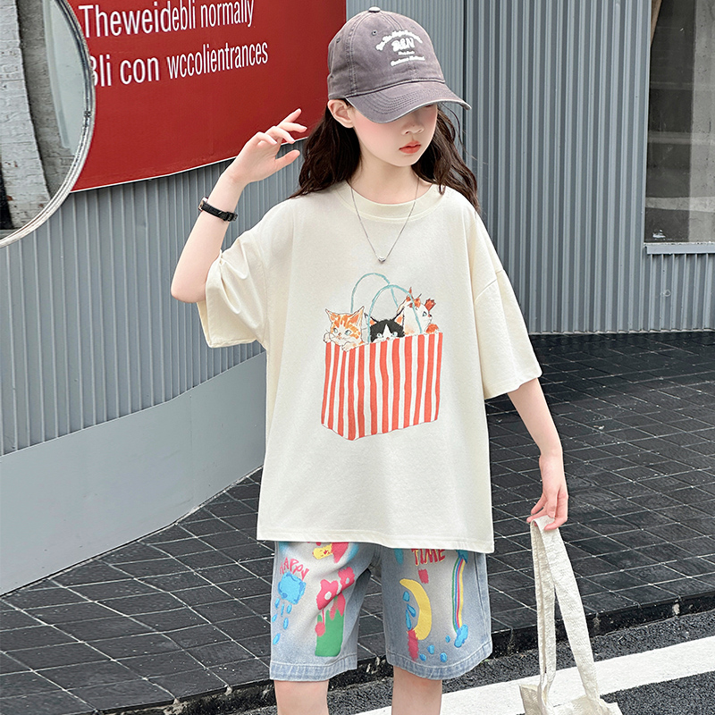 Letni zestaw top i spodnie dla – Summer Clothing Drawing recenzja i cena