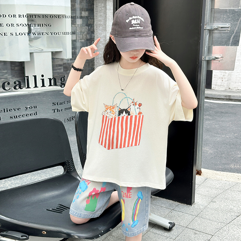 Letni zestaw top i spodnie dla – Summer Clothing Drawing recenzja i cena