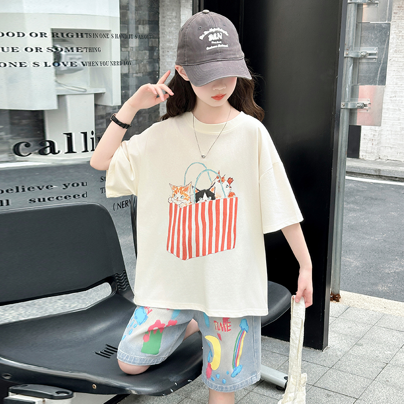 Letni zestaw top i spodnie dla – Summer Clothing Drawing recenzja i cena