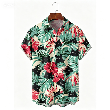 Modna hawajska koszula z kwiat – Summer Clothing For A Beach recenzja i cena