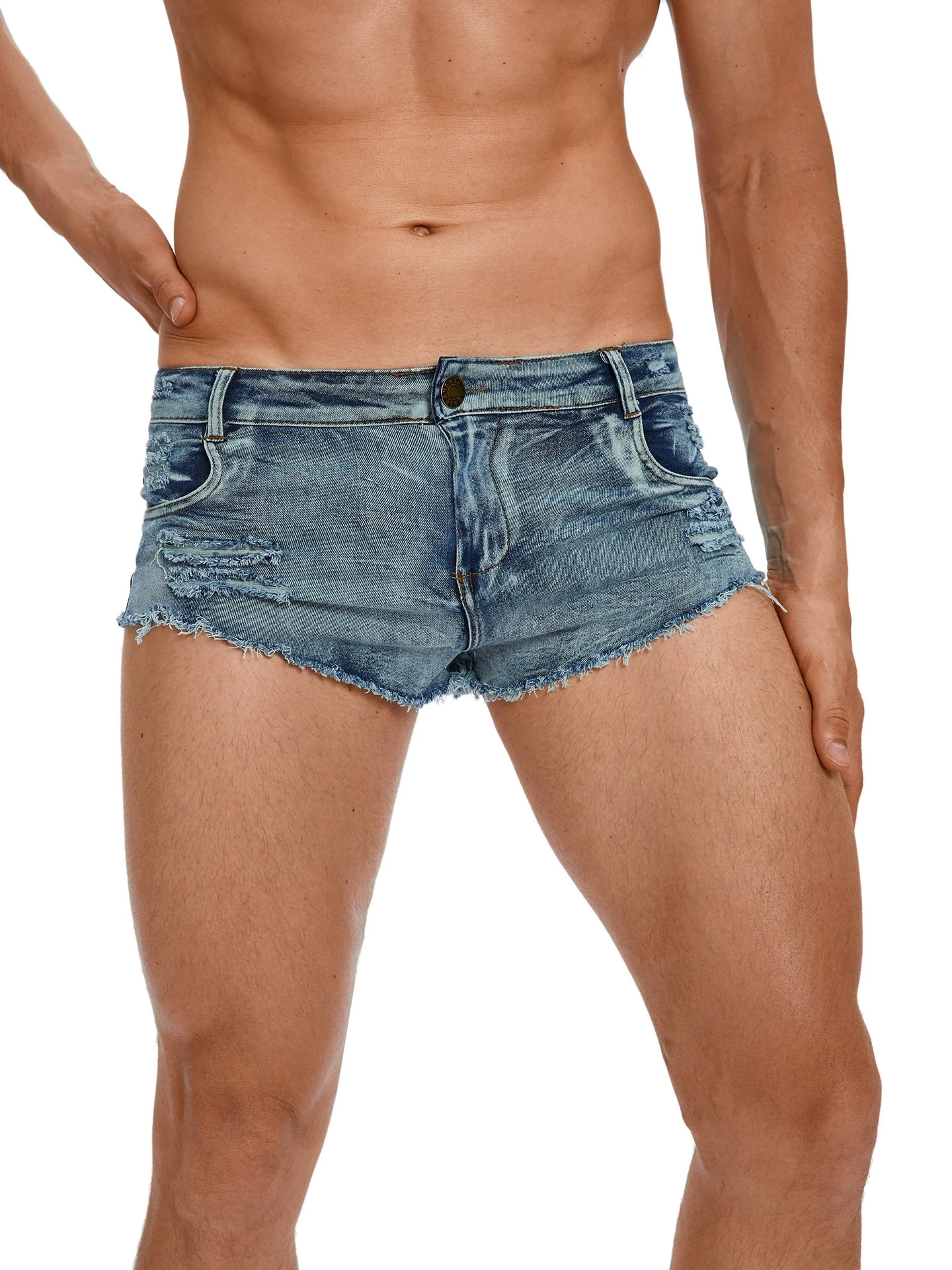 Męskie szorty jeansowe z niski – Vintage Summer Clothing Men recenzja i cena