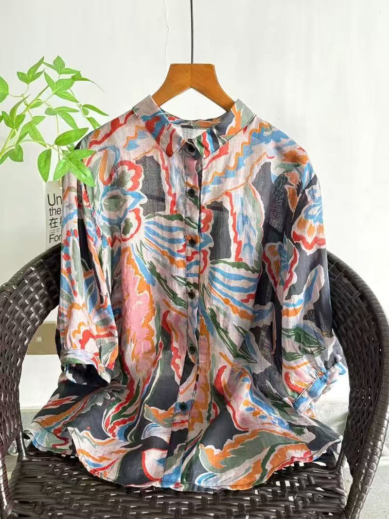 Koszula damska z czystej ramii – Japan Summer Clothing Women recenzja i cena