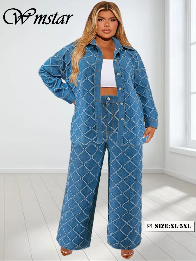 Wmstar Plus Size Denim Dwuczęś – Summer Clothing Wholesale recenzja i cena