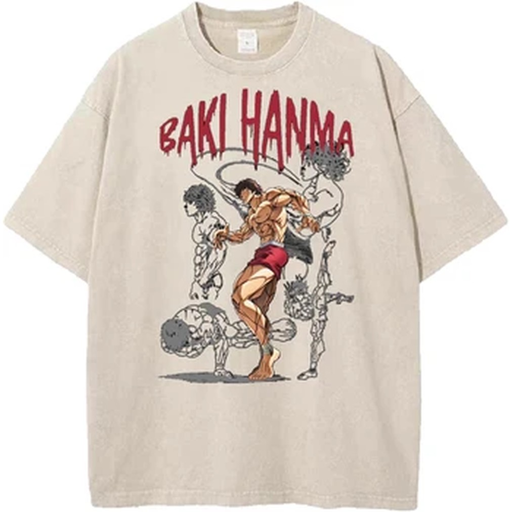 Koszulka z nadrukiem Manga Bak – Vintage Summer Clothing Men recenzja i cena