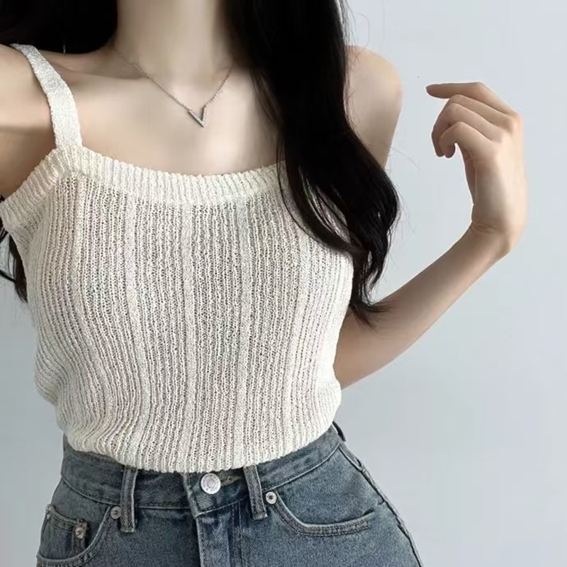 Dzianinowy top na ramiączkach  – Summer Clothing Teens recenzja i cena