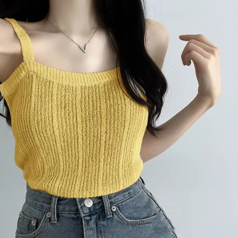 Dzianinowy top na ramiączkach  – Summer Clothing Teens recenzja i cena