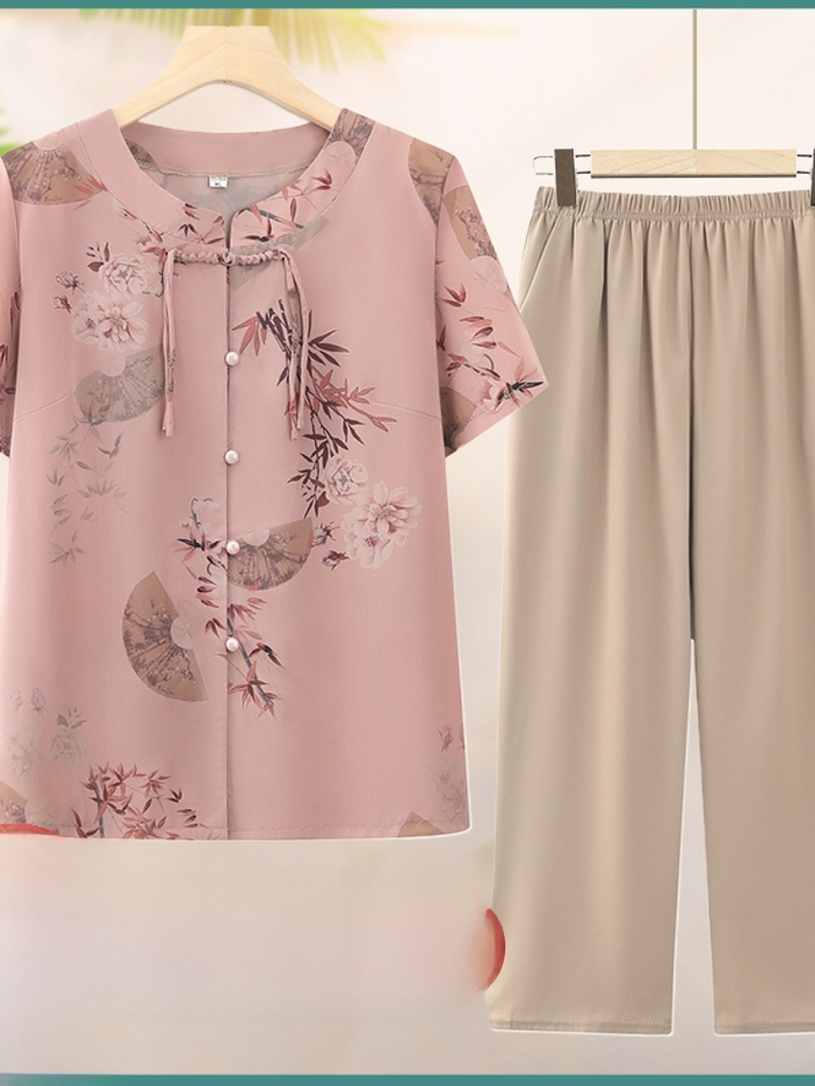 Modny dwuczęściowy zestaw z kr – Summer Clothing For Women Over 60 recenzja i cena