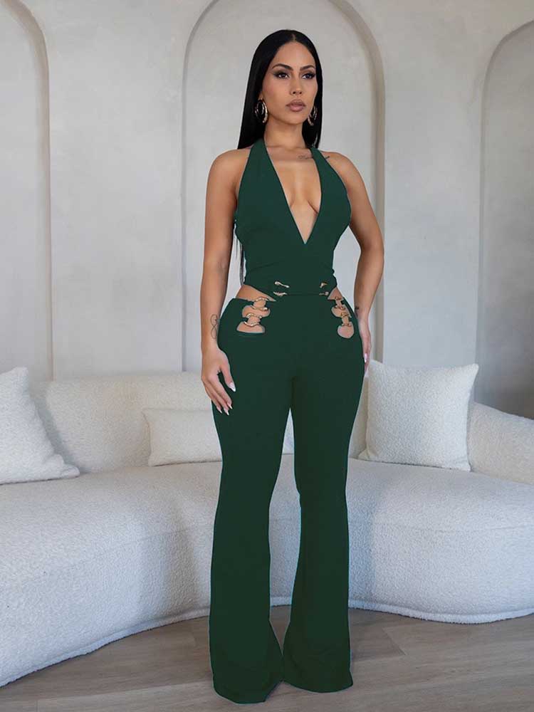 Kombinezon z dekoltem w serek  – Summer Clothing Wholesale recenzja i cena